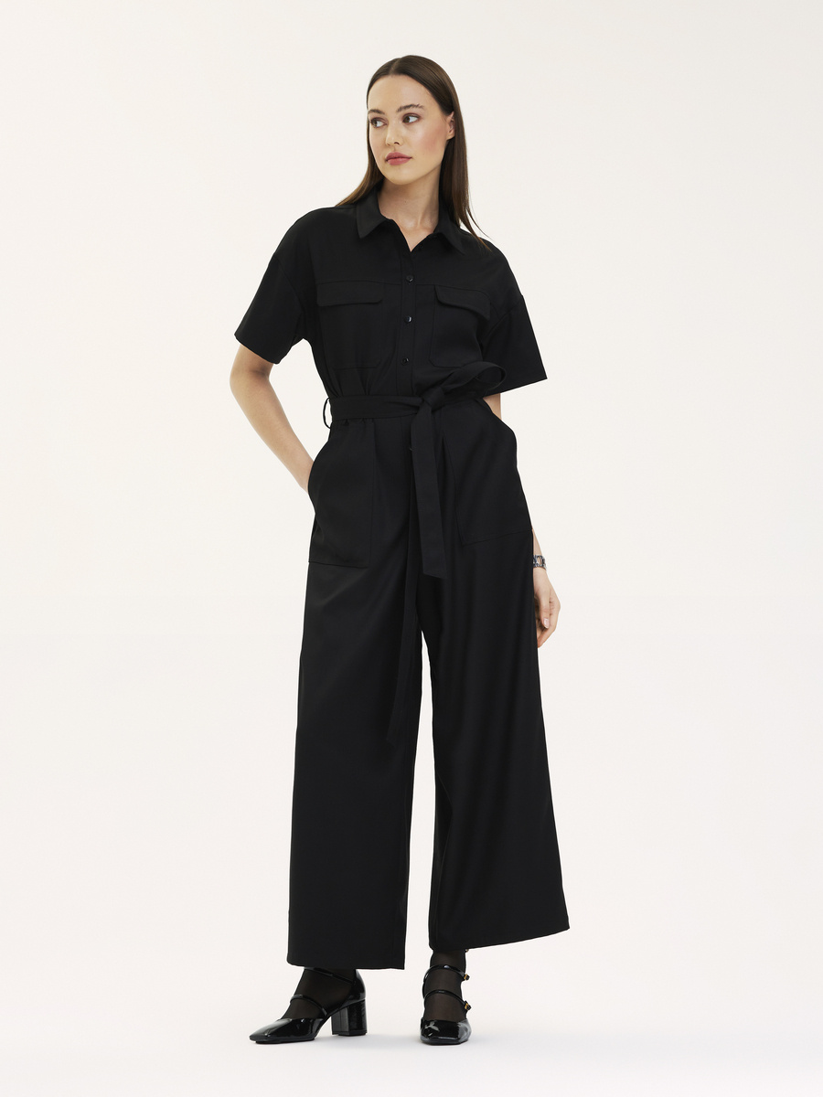 Jumpsuit with a belt